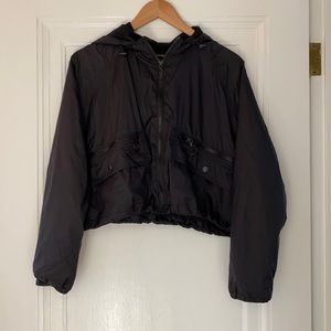 Cropped Windbreaker with Hood - Never Worn